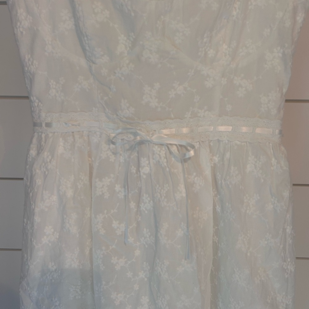 Altar’d State white eyelet embroidered mini dress - Picture 3 of 10